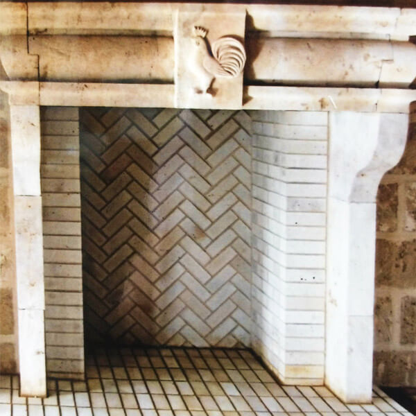 Littlehampton Clay Fire Bricks Ornate Fireplace