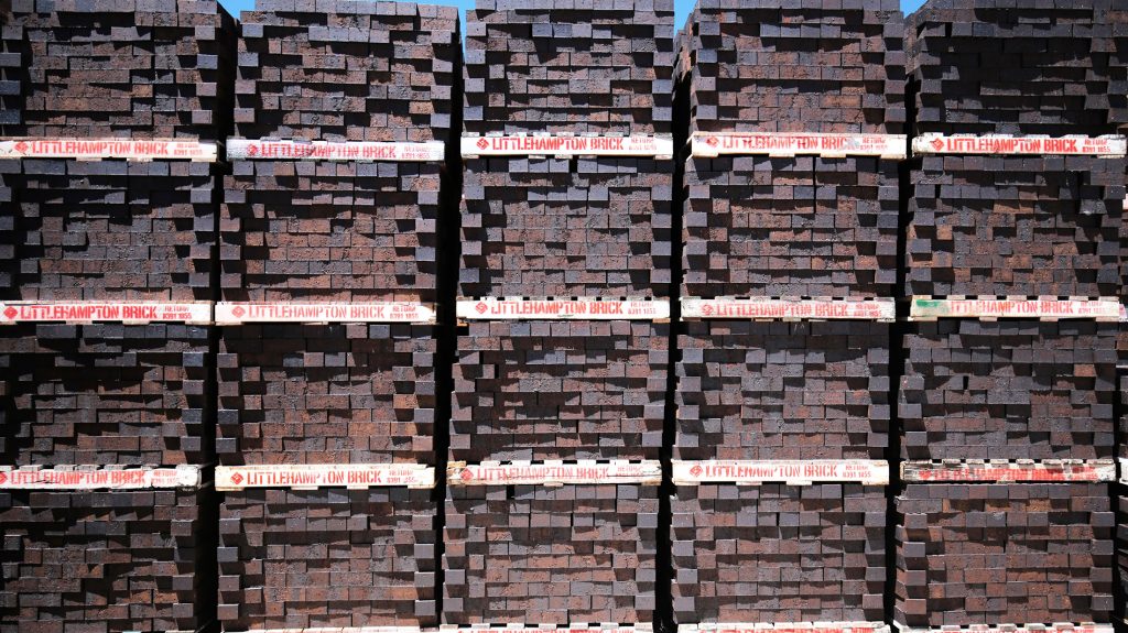 Bricks On Pallets